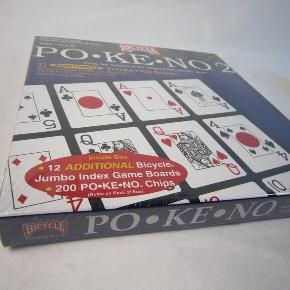 Pokeno Bicycle PO•KE•NO 2 Game "The Thrill of Poker, Suspense of Keno" - Picture 2 of 9